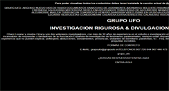 Desktop Screenshot of grupoufo.es